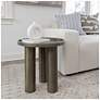 5_Eclat 18" Wide Industrial Nickel End Table more views