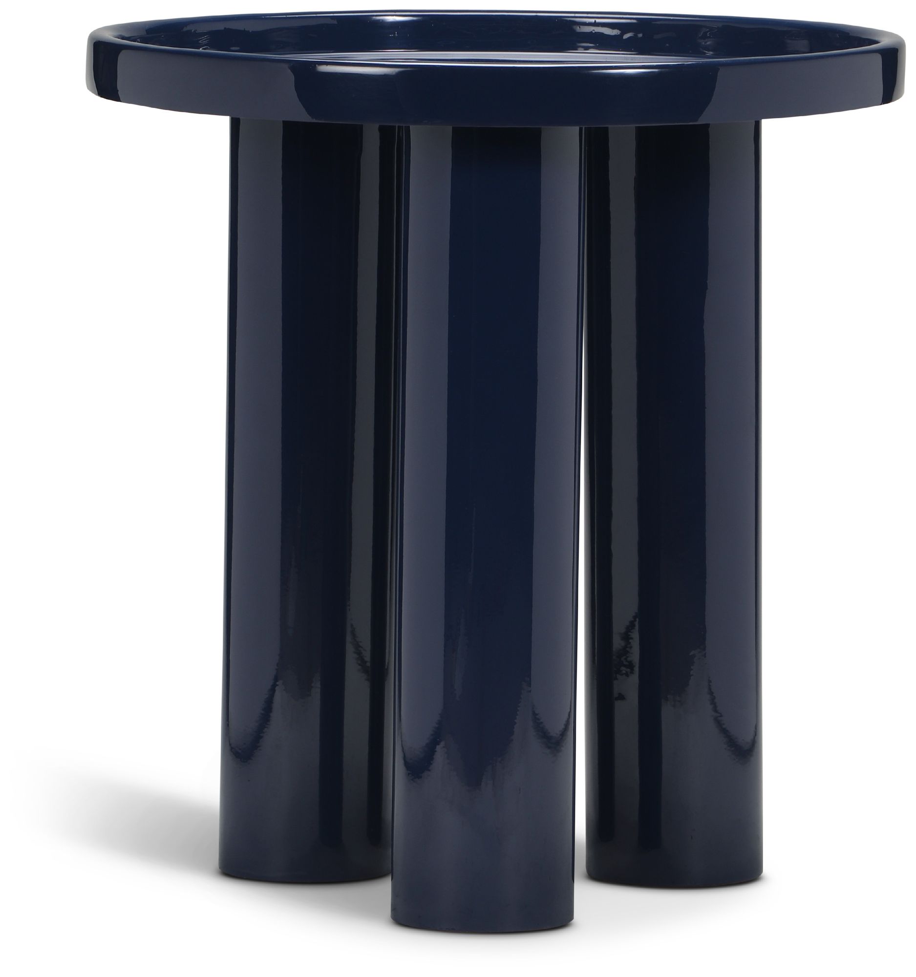 Image 2 Eclat 18" Wide Navy End Table