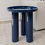 1_Eclat 18" Wide Navy End Table