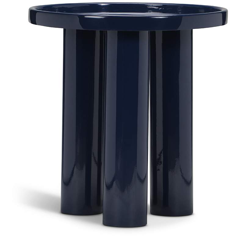 Image 3 Eclat 18" Wide Navy End Table more views