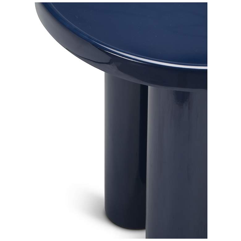 Image 4 Eclat 18" Wide Navy End Table more views