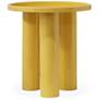 1_Eclat 18" Wide Yellow Ochre End Table