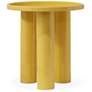 2_Eclat 18" Wide Yellow Ochre End Table more views