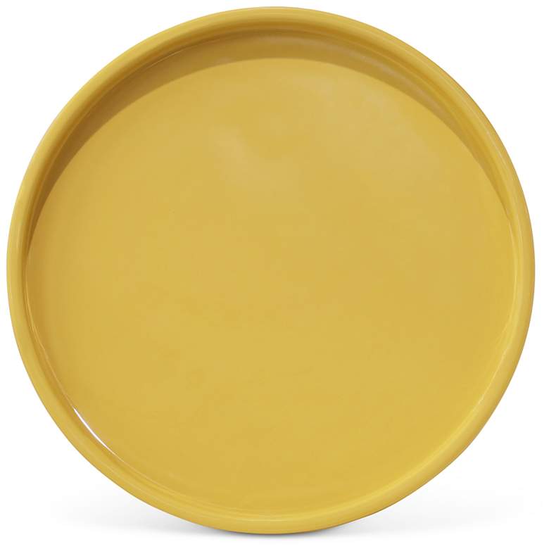 Image 4 Eclat 18" Wide Yellow Ochre End Table more views