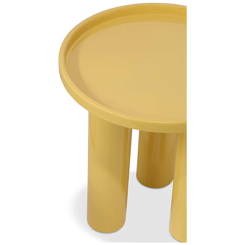 Image 5 Eclat 18" Wide Yellow Ochre End Table more views