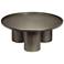 Eclat Sofia Enamel 37.75" Wide Industrial Nickel Coffee Table