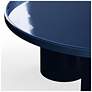 7_Eclat Sofia Enamel 37.75" Wide Navy Coffee Table more views