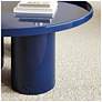 Eclat Sofia Enamel 37.75" Wide Navy Coffee Table