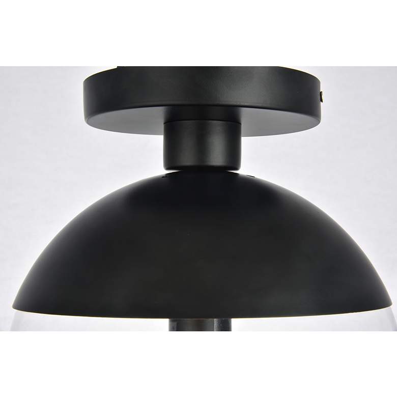 Image 6 Eclipse 1 Lt Black Flush Mount With Clear Glass more views