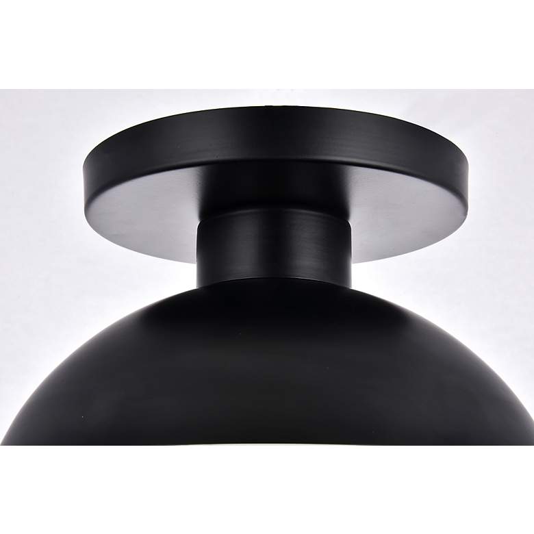 Image 7 Eclipse 1 Lt Black Flush Mount With Clear Glass more views