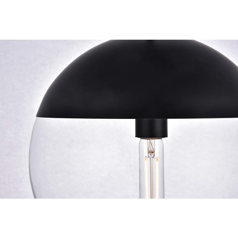 Image 5 Eclipse 1 Lt Black Pendant With Clear Glass more views
