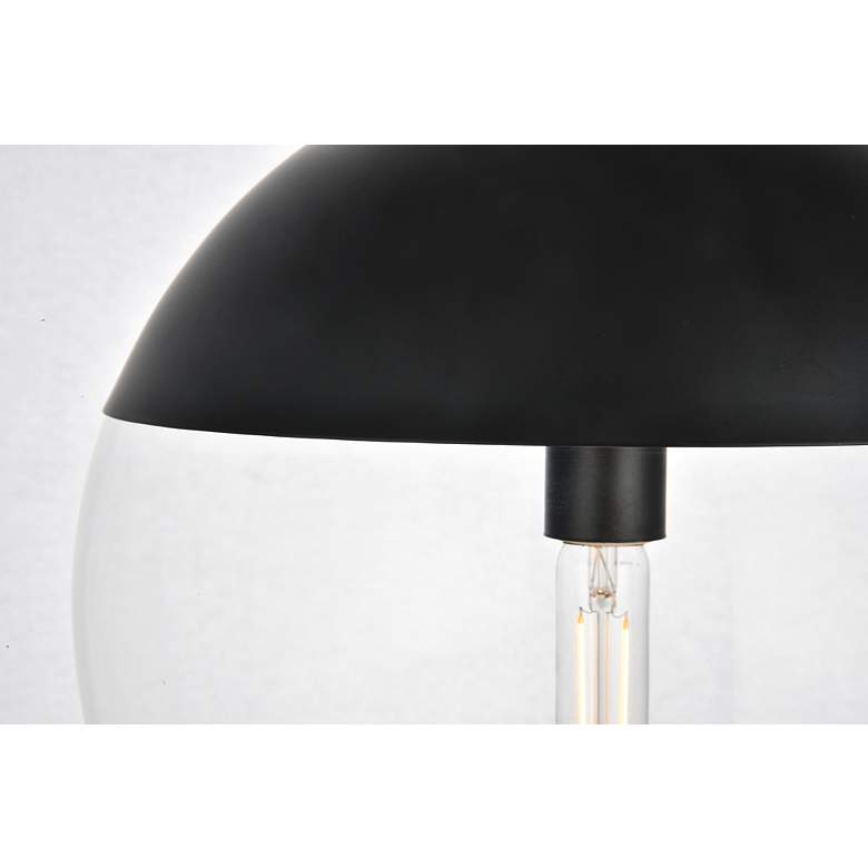 Image 5 Eclipse 1 Lt Black Pendant With Clear Glass more views