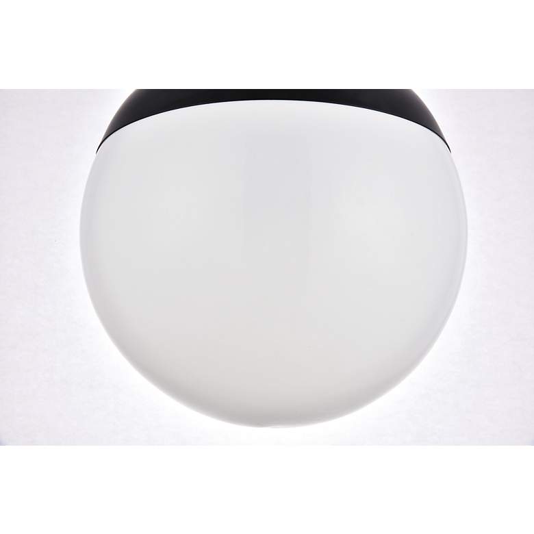 Image 6 Eclipse 1 Lt Black Pendant With Frosted White Glass more views