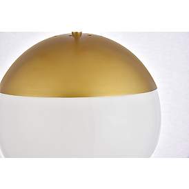 Image5 of Eclipse 1 Lt Brass Pendant With Frosted White Glass more views