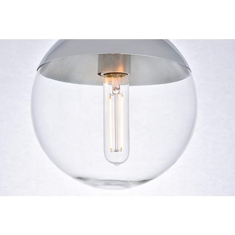 Image 5 Eclipse 1 Lt Chrome Flush Mount With Clear Glass more views