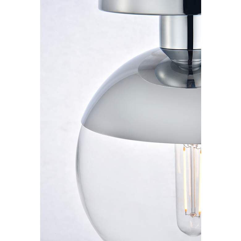 Image 7 Eclipse 1 Lt Chrome Flush Mount With Clear Glass more views
