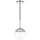Eclipse 1 Lt Chrome Pendant With Clear Glass