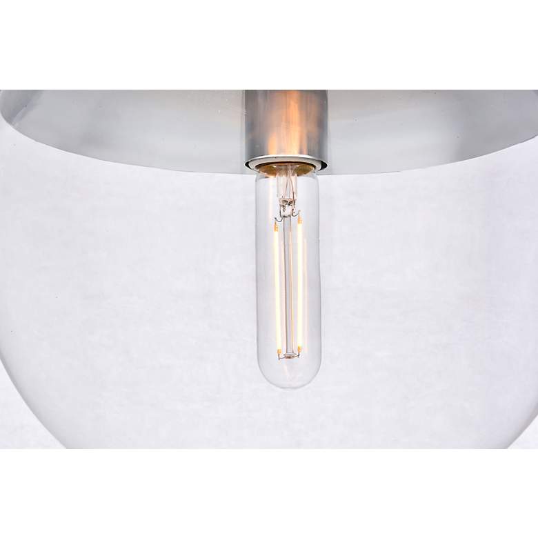 Image 7 Eclipse 1 Lt Chrome Pendant With Clear Glass more views