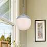 Thumbnail1 of Eclipse 1 Lt Chrome Pendant With Frosted White Glass