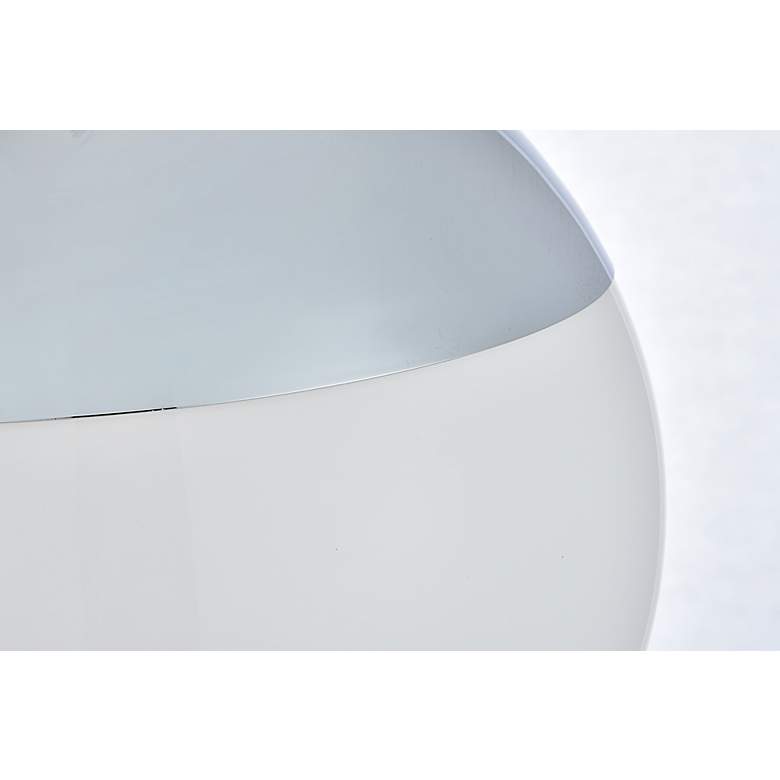 Image 6 Eclipse 1 Lt Chrome Pendant With Frosted White Glass more views