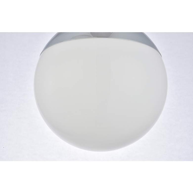 Image 7 Eclipse 1 Lt Chrome Pendant With Frosted White Glass more views