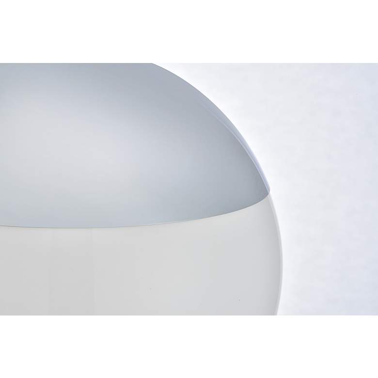 Image 7 Eclipse 1 Lt Chrome Pendant With Frosted White Glass more views
