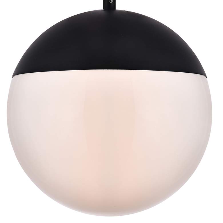 Image 3 Eclipse 10" Wide Black Globe Mini Pendant more views