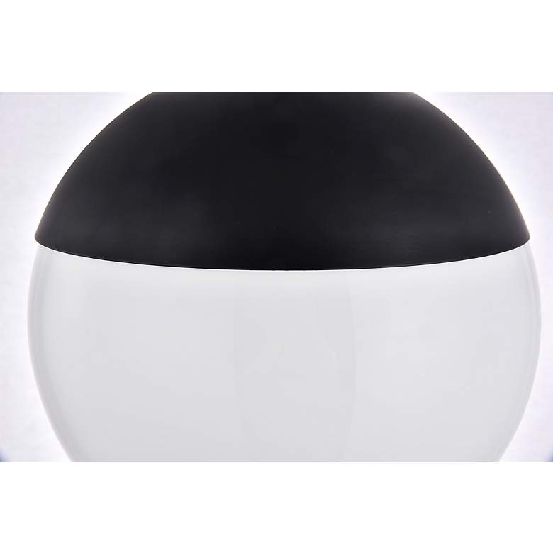 Image 6 Eclipse 10" Wide Black Globe Mini Pendant more views
