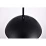 7_Eclipse 10" Wide Black Globe Mini Pendant more views