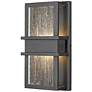 3_Eclipse 12" High Black Metal LED Outdoor Wall Light