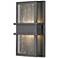 Eclipse 12" High Black Metal LED Outdoor Wall Light