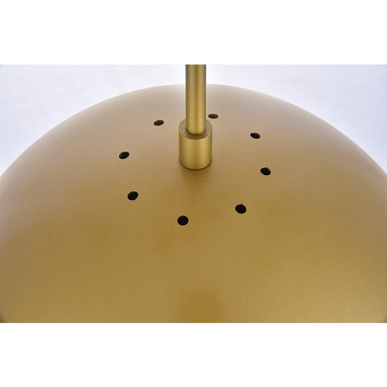 Image 5 Eclipse 12" Wide Brass Globe Mini Pendant more views