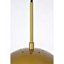 7_Eclipse 12" Wide Brass Globe Mini Pendant more views