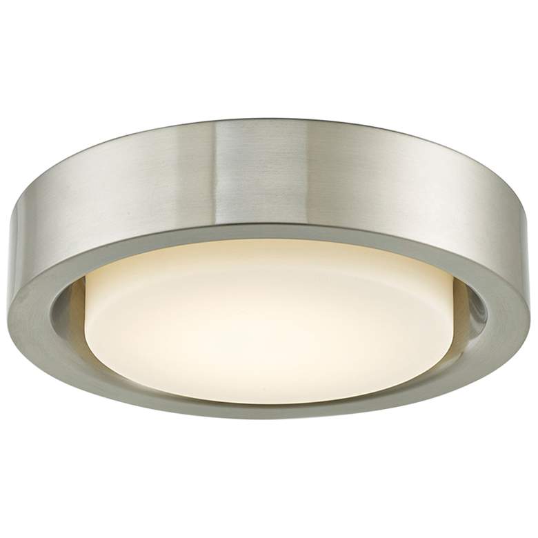 Image 2 Eclipse 13" Wide Brushed Nickel LED Modern Ceiling Light