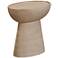 Eclipse 17 3/4"W Faux Travertine Indoor/Outdoor Side Table