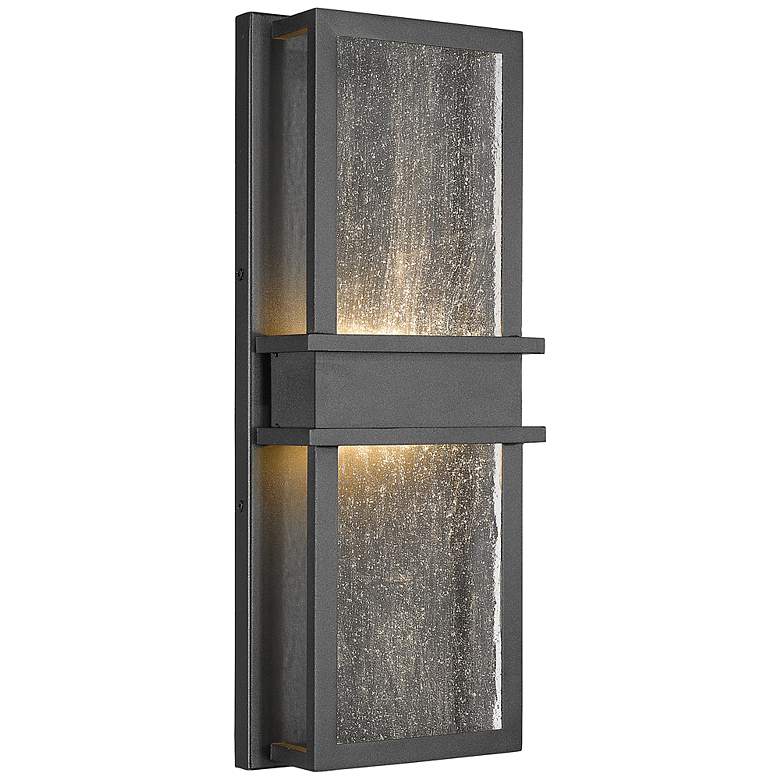 Image 1 Eclipse 18 inch High Black Metal LED Outdoor Wall Light