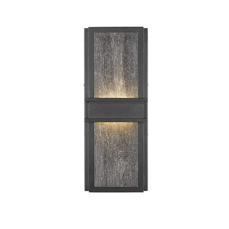 Image 4 Eclipse 18 inch High Black Metal LED Outdoor Wall Light more views