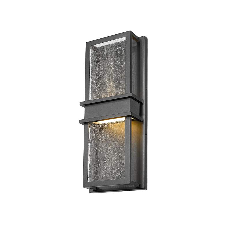 Image 5 Eclipse 18" High Black Metal LED Outdoor Wall Light more views