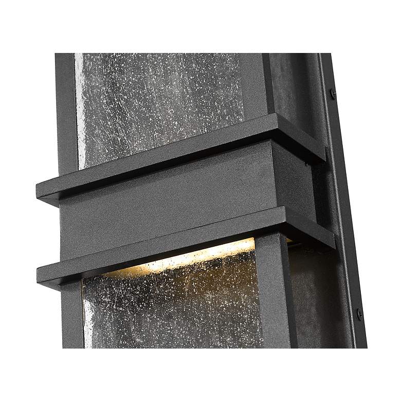 Image 6 Eclipse 18" High Black Metal LED Outdoor Wall Light more views