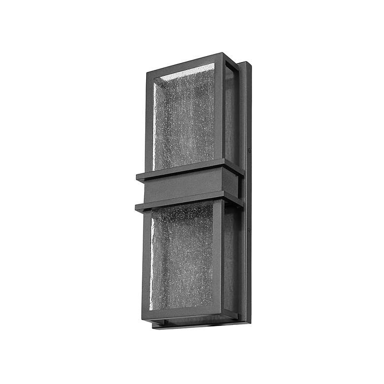 Image 7 Eclipse 18" High Black Metal LED Outdoor Wall Light more views