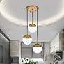 2_Eclipse 18" Wide Brass Multi-Light Pendant