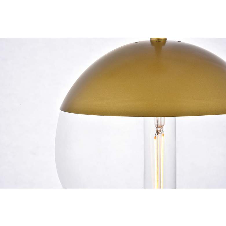 Image 7 Eclipse 18" Wide Brass Multi-Light Pendant more views