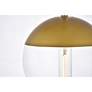 7_Eclipse 18" Wide Brass Multi-Light Pendant more views
