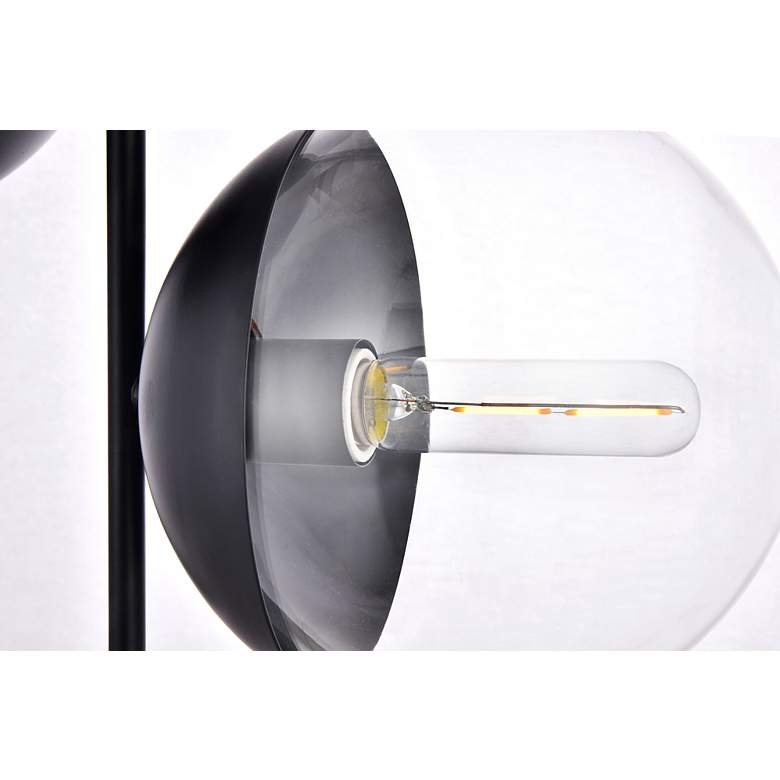 Image 7 Eclipse 2 Lts Black Pendant With Clear Glass more views