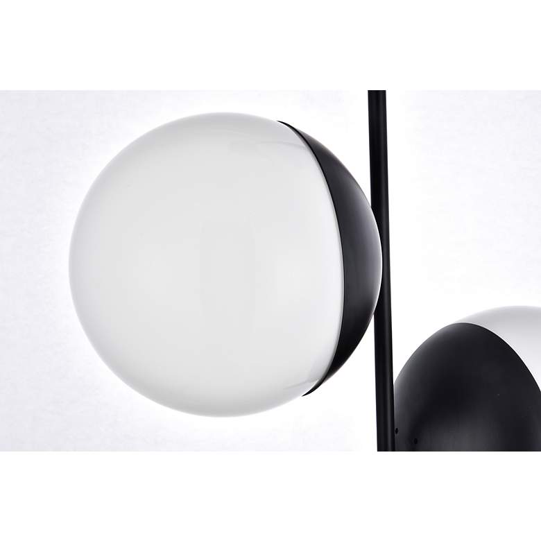 Image 5 Eclipse 2 Lts Black Pendant With Frosted White Glass more views