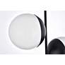 Eclipse 2 Lts Black Pendant With Frosted White Glass in scene
