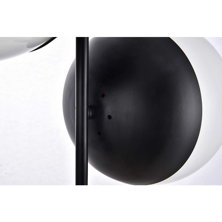 Image 6 Eclipse 2 Lts Black Pendant With Frosted White Glass more views
