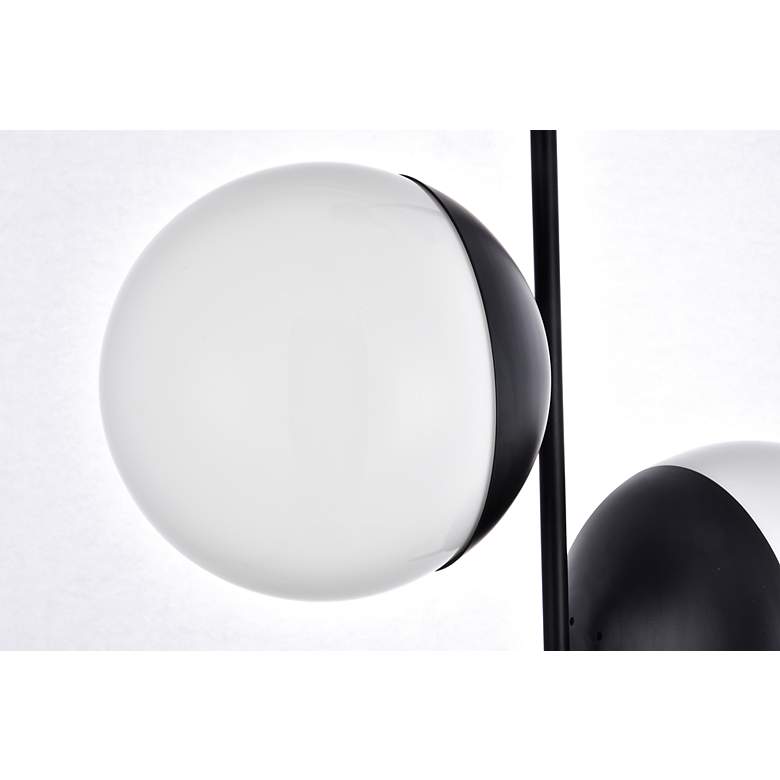 Image 6 Eclipse 2 Lts Black Pendant With Frosted White Glass more views