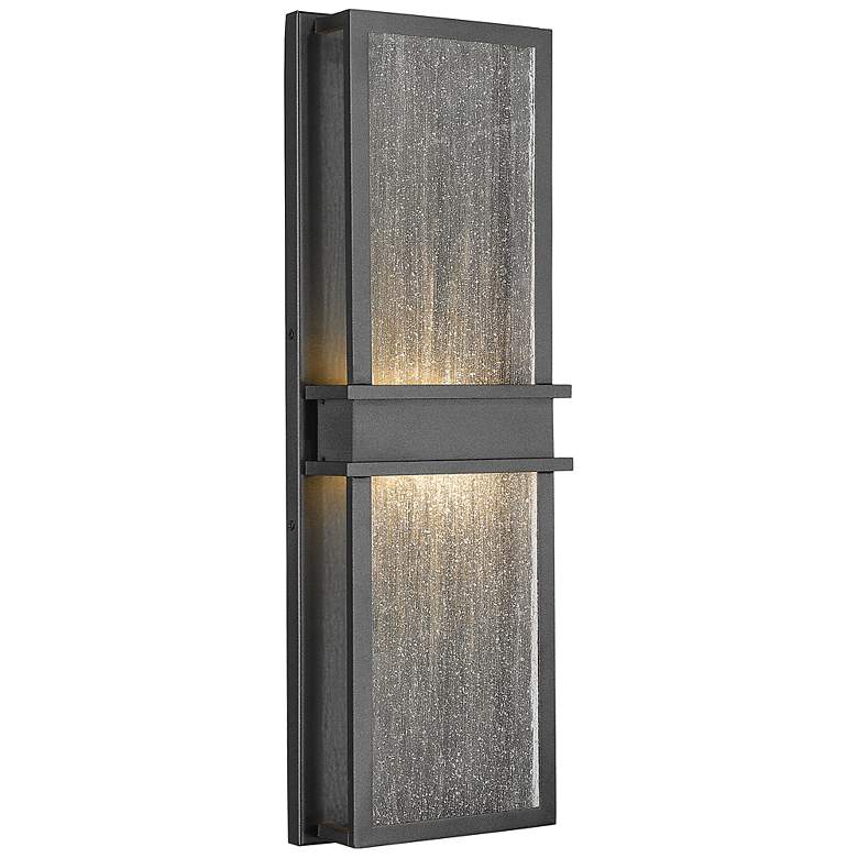 Image 3 Eclipse 24" High Black LED Outdoor Wall Light