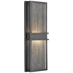 Eclipse 24&quot; High Black LED Outdoor Wall Light